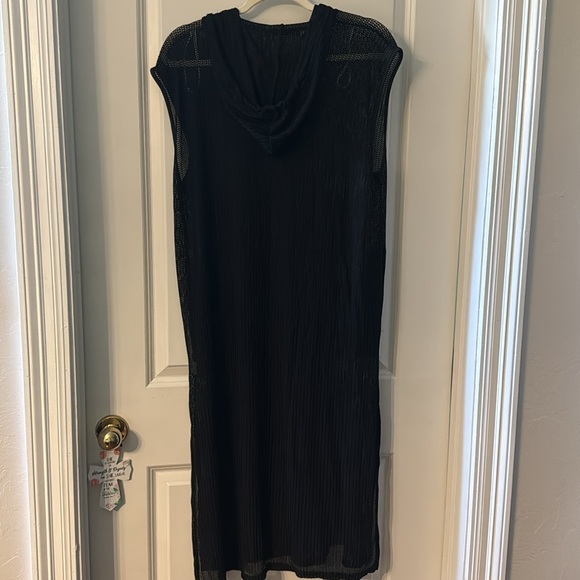 Midi hooded coverup with pockets - Picture 5 of 5